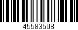 Código de barras (EAN, GTIN, SKU, ISBN): '45583508'