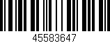 Código de barras (EAN, GTIN, SKU, ISBN): '45583647'
