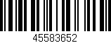 Código de barras (EAN, GTIN, SKU, ISBN): '45583652'
