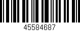 Código de barras (EAN, GTIN, SKU, ISBN): '45584687'