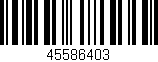 Código de barras (EAN, GTIN, SKU, ISBN): '45586403'