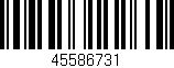 Código de barras (EAN, GTIN, SKU, ISBN): '45586731'