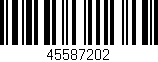 Código de barras (EAN, GTIN, SKU, ISBN): '45587202'