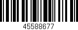 Código de barras (EAN, GTIN, SKU, ISBN): '45588677'