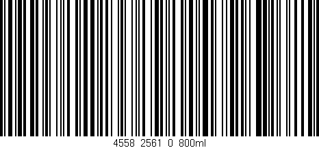 Código de barras (EAN, GTIN, SKU, ISBN): '4558_2561_0_800ml'