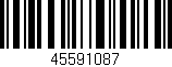 Código de barras (EAN, GTIN, SKU, ISBN): '45591087'