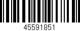 Código de barras (EAN, GTIN, SKU, ISBN): '45591851'