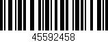 Código de barras (EAN, GTIN, SKU, ISBN): '45592458'