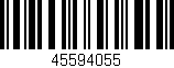 Código de barras (EAN, GTIN, SKU, ISBN): '45594055'