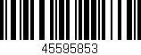 Código de barras (EAN, GTIN, SKU, ISBN): '45595853'