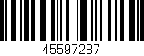 Código de barras (EAN, GTIN, SKU, ISBN): '45597287'