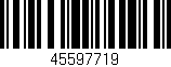 Código de barras (EAN, GTIN, SKU, ISBN): '45597719'