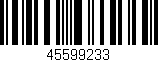 Código de barras (EAN, GTIN, SKU, ISBN): '45599233'