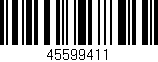 Código de barras (EAN, GTIN, SKU, ISBN): '45599411'