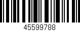 Código de barras (EAN, GTIN, SKU, ISBN): '45599788'