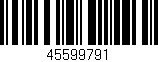 Código de barras (EAN, GTIN, SKU, ISBN): '45599791'