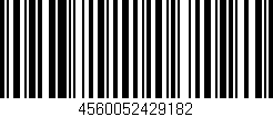 Código de barras (EAN, GTIN, SKU, ISBN): '4560052429182'