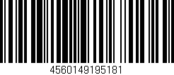 Código de barras (EAN, GTIN, SKU, ISBN): '4560149195181'
