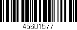 Código de barras (EAN, GTIN, SKU, ISBN): '45601577'