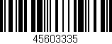 Código de barras (EAN, GTIN, SKU, ISBN): '45603335'