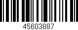 Código de barras (EAN, GTIN, SKU, ISBN): '45603887'