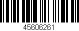 Código de barras (EAN, GTIN, SKU, ISBN): '45606261'