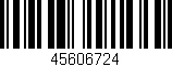 Código de barras (EAN, GTIN, SKU, ISBN): '45606724'