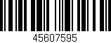 Código de barras (EAN, GTIN, SKU, ISBN): '45607595'