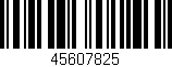 Código de barras (EAN, GTIN, SKU, ISBN): '45607825'