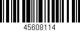 Código de barras (EAN, GTIN, SKU, ISBN): '45608114'