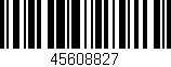 Código de barras (EAN, GTIN, SKU, ISBN): '45608827'