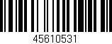 Código de barras (EAN, GTIN, SKU, ISBN): '45610531'