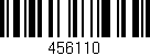 Código de barras (EAN, GTIN, SKU, ISBN): '456110'