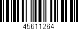 Código de barras (EAN, GTIN, SKU, ISBN): '45611264'