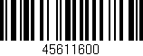 Código de barras (EAN, GTIN, SKU, ISBN): '45611600'