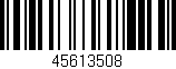 Código de barras (EAN, GTIN, SKU, ISBN): '45613508'