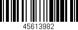 Código de barras (EAN, GTIN, SKU, ISBN): '45613982'