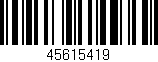 Código de barras (EAN, GTIN, SKU, ISBN): '45615419'