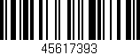 Código de barras (EAN, GTIN, SKU, ISBN): '45617393'