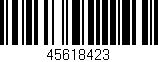 Código de barras (EAN, GTIN, SKU, ISBN): '45618423'