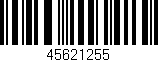 Código de barras (EAN, GTIN, SKU, ISBN): '45621255'
