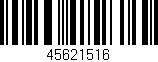 Código de barras (EAN, GTIN, SKU, ISBN): '45621516'