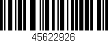 Código de barras (EAN, GTIN, SKU, ISBN): '45622926'
