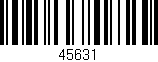 Código de barras (EAN, GTIN, SKU, ISBN): '45631'