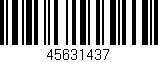 Código de barras (EAN, GTIN, SKU, ISBN): '45631437'