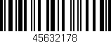 Código de barras (EAN, GTIN, SKU, ISBN): '45632178'