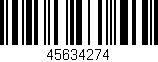 Código de barras (EAN, GTIN, SKU, ISBN): '45634274'