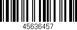 Código de barras (EAN, GTIN, SKU, ISBN): '45636457'