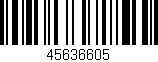 Código de barras (EAN, GTIN, SKU, ISBN): '45636605'