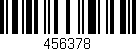 Código de barras (EAN, GTIN, SKU, ISBN): '456378'
